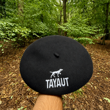 Charger l'image dans la galerie, Béret noir brodé TAYAUT